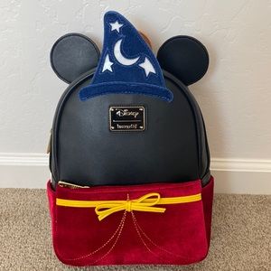 NEW Loungefly Disney Mickey Mouse Sorcerer Figural Light-Up Mini Backpack Bag